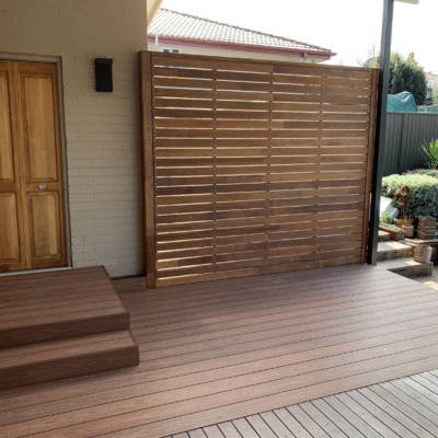 Modern deck with timber feature Baulkham Hills